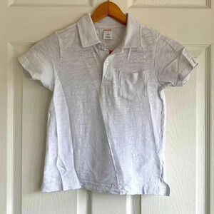 Gymboree White Textured Polo